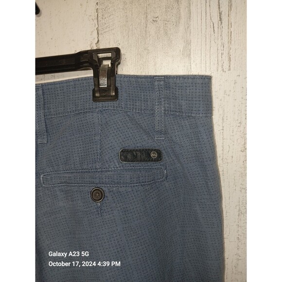 AG Adriano Goldschmied Men’s The Wanderer Shorts Blue Dots Chino Preppy Sz 33R - Picture 5 of 10